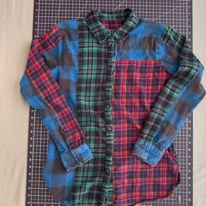 BDG Multicolor Plaid Button Down Shirt